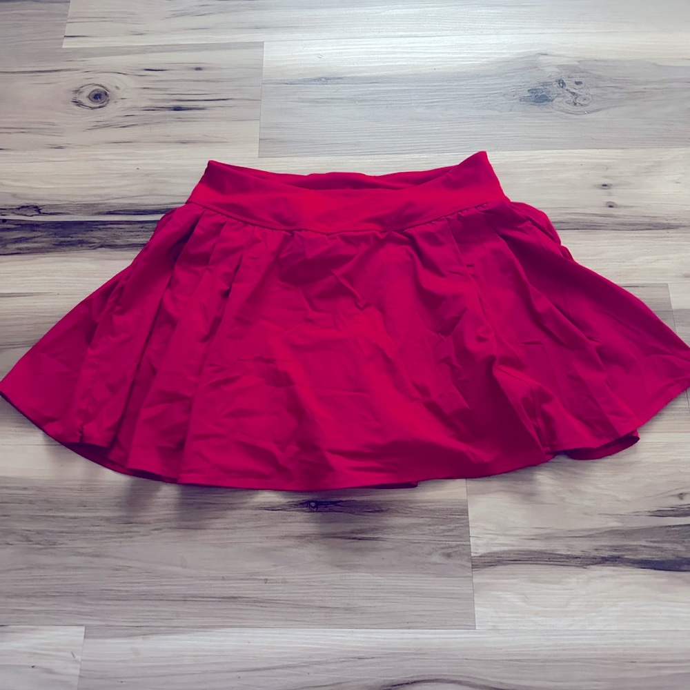 Beautiful red workout skirt with shorts size medium